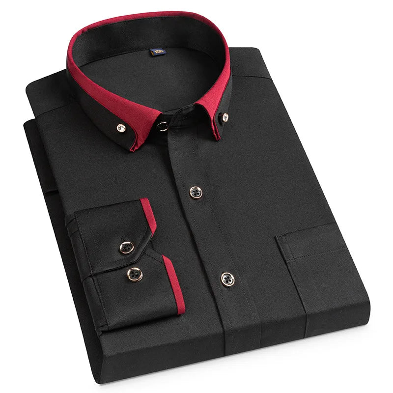 Camisa Social Elastica Men Shirt Men
